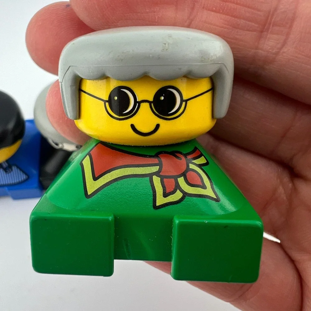 Vintage LEGO DUPLO People Figures Lot of 5 Assorted Characters Minor Wear